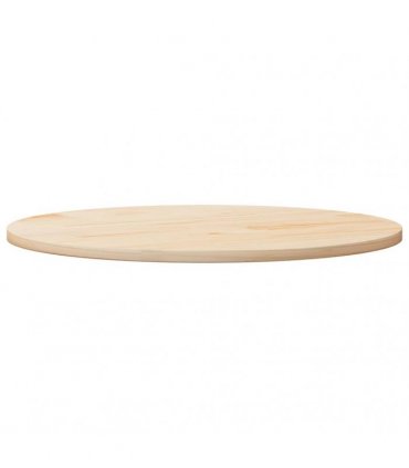 vidaXL Table Top Round Ø80x3 cm Solid Wood Pine — Colour: natural, Size: 80 x 3 cm