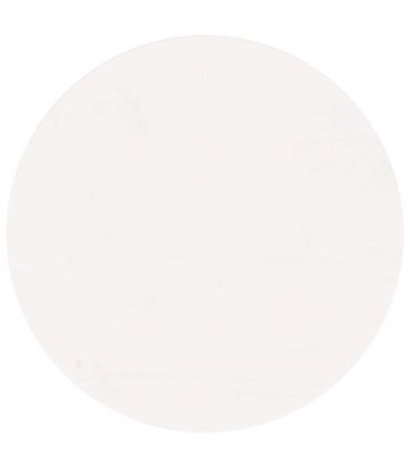 vidaXL Table Top Round White Ø50x3 cm Solid Wood Pine — Size: 50 x 3 cm