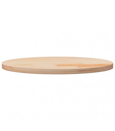 vidaXL Table Top Round Ø70x3 cm Solid Wood Pine — Colour: natural, Size: 70 x 3 cm