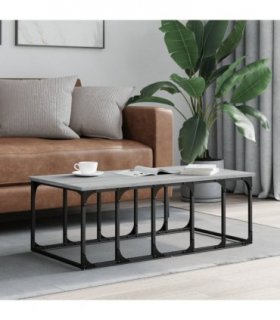 vidaXL Coffee Table Grey Sonoma 100x50x35.5 cm Engineered Wood