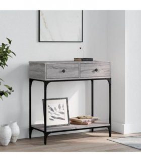 vidaXL Console Table Grey Sonoma 75x34.5x75 cm Engineered Wood
