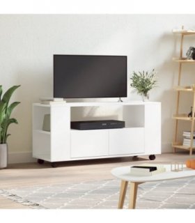 vidaXL TV Cabinet White 102x34.5x43 cm Engineered Wood