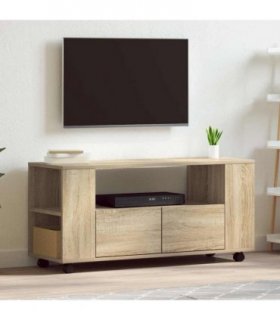 vidaXL TV Cabinet Sonoma Oak 102x34.5x43 cm Engineered Wood