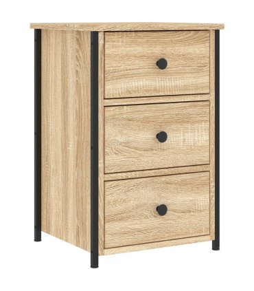 vidaXL Bedside Cabinets 2 pcs Sonoma Oak 40x36x60 cm Engineered Wood