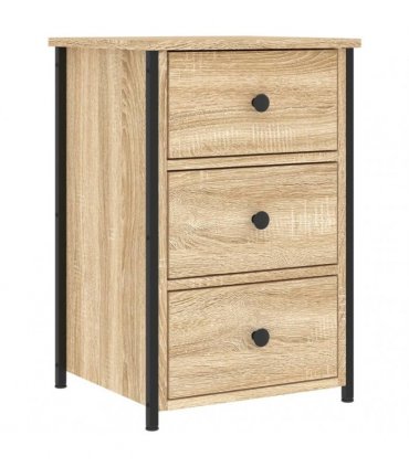 vidaXL Bedside Cabinet Sonoma Oak 40x36x60 cm Engineered Wood
