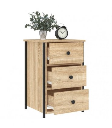vidaXL Bedside Cabinet Sonoma Oak 40x36x60 cm Engineered Wood