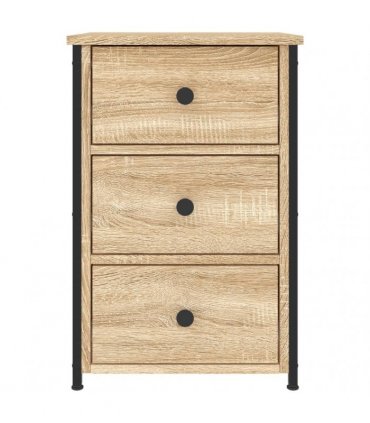 vidaXL Bedside Cabinet Sonoma Oak 40x36x60 cm Engineered Wood