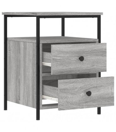 vidaXL Bedside Cabinets 2 pcs Grey Sonoma 44x45x60 cm Engineered Wood