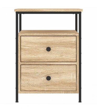 vidaXL Bedside Cabinets 2 pcs Sonoma Oak 44x45x60 cm Engineered Wood