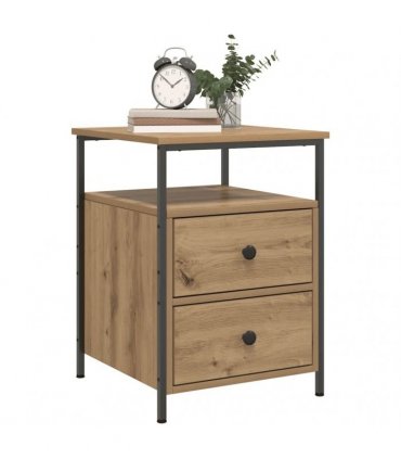 vidaXL Bedside Cabinet Artisan Oak 44x45x60 cm Engineered Wood