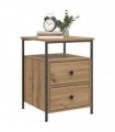 vidaXL Bedside Cabinet Artisan Oak 44x45x60 cm Engineered Wood