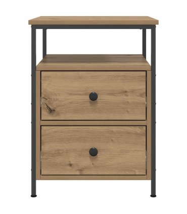 vidaXL Bedside Cabinet Artisan Oak 44x45x60 cm Engineered Wood