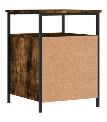 vidaXL Bedside Cabinet Smoked Oak 44x45x60 cm Engineered Wood