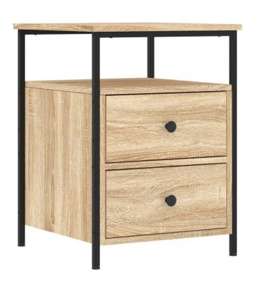 vidaXL Bedside Cabinet Sonoma Oak 44x45x60 cm Engineered Wood