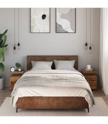 vidaXL Bedside Cabinets 2 pcs Old Wood 34x35.5x50 cm Engineered Wood