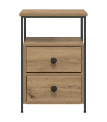 vidaXL Bedside Cabinet Artisan Oak 34x35.5x50 cm Engineered Wood