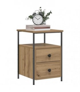 vidaXL Bedside Cabinets 2 pcs Artisan Oak 34x35.5x50 cm Engineered Wood