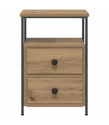vidaXL Bedside Cabinets 2 pcs Artisan Oak 34x35.5x50 cm Engineered Wood