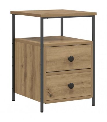vidaXL Bedside Cabinets 2 pcs Artisan Oak 34x35.5x50 cm Engineered Wood