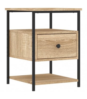 vidaXL Bedside Cabinet Sonoma Oak 40x42x56 cm Engineered Wood