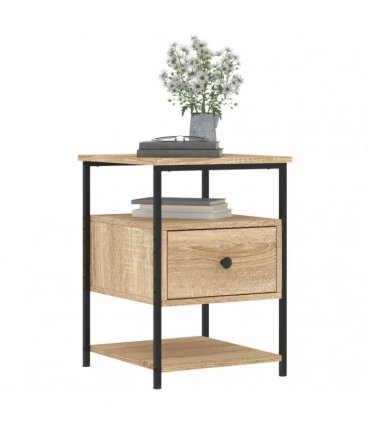 vidaXL Bedside Cabinet Sonoma Oak 40x42x56 cm Engineered Wood