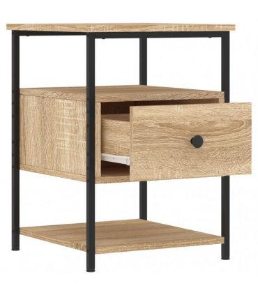 vidaXL Bedside Cabinet Sonoma Oak 40x42x56 cm Engineered Wood