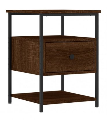 vidaXL Bedside Cabinets 2 pcs Brown Oak 40x42x56 cm Engineered Wood