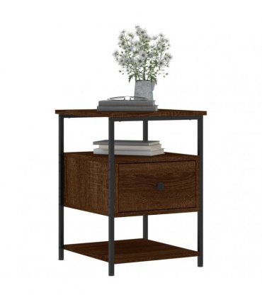 vidaXL Bedside Cabinets 2 pcs Brown Oak 40x42x56 cm Engineered Wood