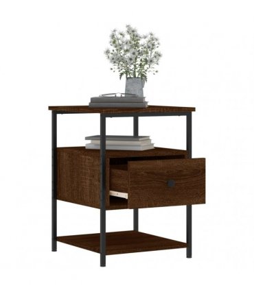 vidaXL Bedside Cabinets 2 pcs Brown Oak 40x42x56 cm Engineered Wood