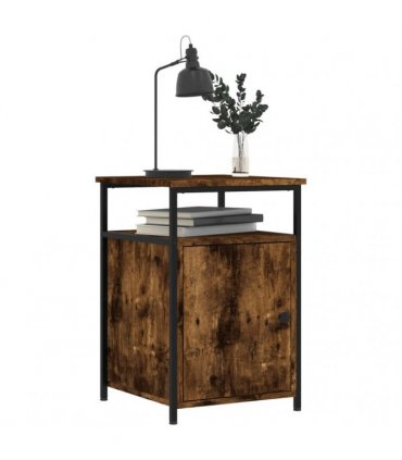 vidaXL Bedside Cabinets 2 pcs Smoked Oak 40x42x60 cm Engineered Wood