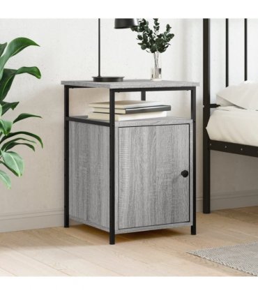 vidaXL Bedside Cabinet Grey Sonoma 40x42x60 cm Engineered Wood — V0672041908