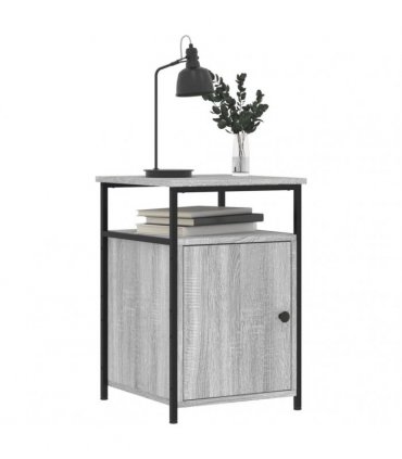 vidaXL Bedside Cabinet Grey Sonoma 40x42x60 cm Engineered Wood — V0672041908