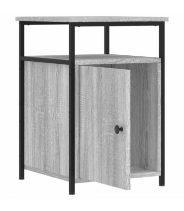 vidaXL Bedside Cabinet Grey Sonoma 40x42x60 cm Engineered Wood — V0672041908
