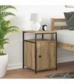 vidaXL Bedside Cabinet with Drawer Artisan oak Engineered Wood