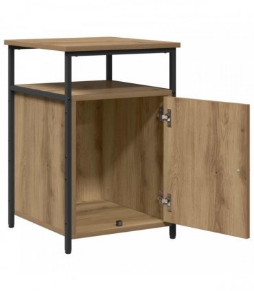 vidaXL Bedside Cabinet with Drawer Artisan oak Engineered Wood
