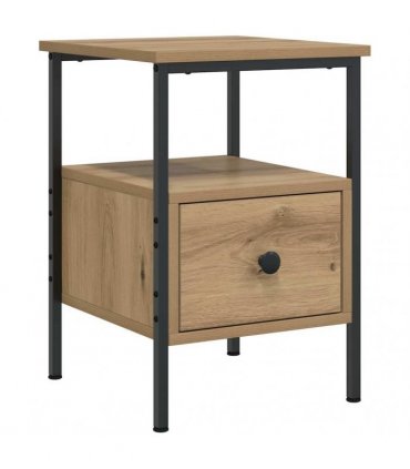 vidaXL Bedside Cabinet Artisan Oak 34x36x50 cm Engineered Wood