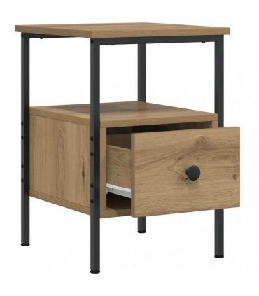 vidaXL Bedside Cabinet Artisan Oak 34x36x50 cm Engineered Wood