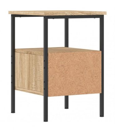 vidaXL Bedside Cabinet Sonoma Oak 34x36x50 cm Engineered Wood