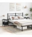 vidaXL Bedside Cabinet 2 pcs Black Oak 34 x 36 x 50 cm Engineered Wood