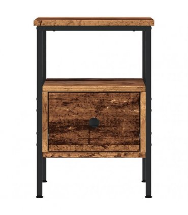 vidaXL Bedside Cabinets 2 pcs Old Wood 34x36x50 cm Engineered Wood