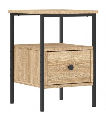 vidaXL Bedside Cabinets 2 pcs Sonoma Oak 34x36x50 cm Engineered Wood