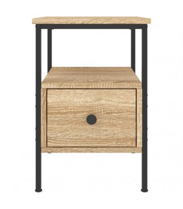 vidaXL Bedside Cabinets 2 pcs Sonoma Oak 34x36x50 cm Engineered Wood