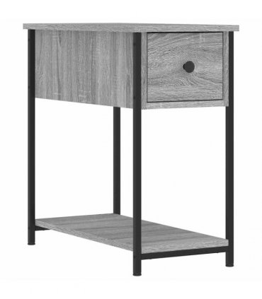 vidaXL Bedside Cabinet | Set of 2 | Grey Sonoma | Engineered wood, iron