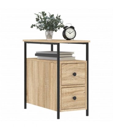 vidaXL Bedside Cabinet Sonoma Oak 30x60x60 cm Engineered Wood