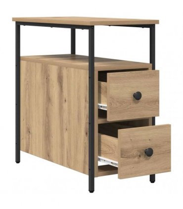 vidaXL Bedside Cabinet Artisan oak 30 x 60 x 60 cm Engineered wood