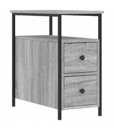 vidaXL Bedside Cabinet Grey Sonoma 30x60x60 cm Engineered Wood