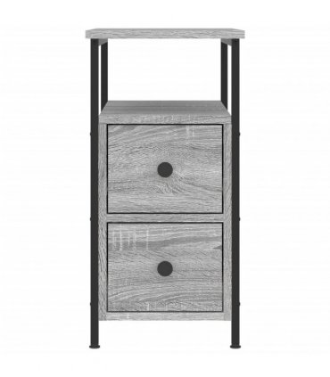 vidaXL Bedside Cabinet Grey Sonoma 30x60x60 cm Engineered Wood