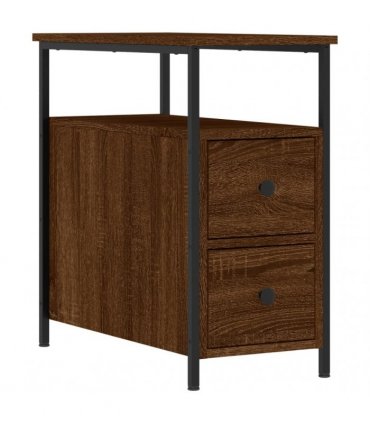 vidaXL Bedside Cabinets 2 pcs Brown Oak 30x60x60 cm Engineered Wood