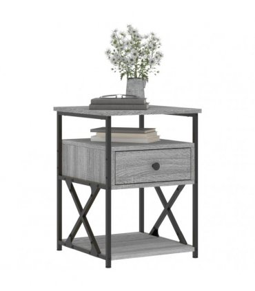 vidaXL Bedside Cabinets 2 pcs Grey Sonoma 40x42x55 cm Engineered Wood