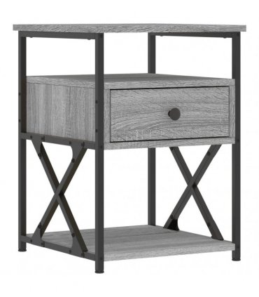vidaXL Bedside Cabinets 2 pcs Grey Sonoma 40x42x55 cm Engineered Wood
